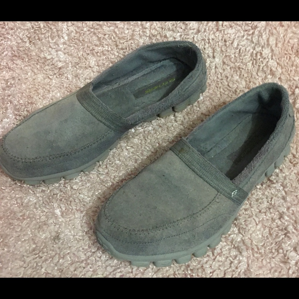 Skechers lightweight grey slip on shoes Ladies 10